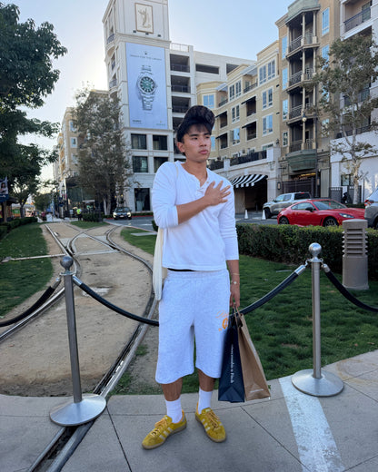 "BLESSED" SWEATSHORTS