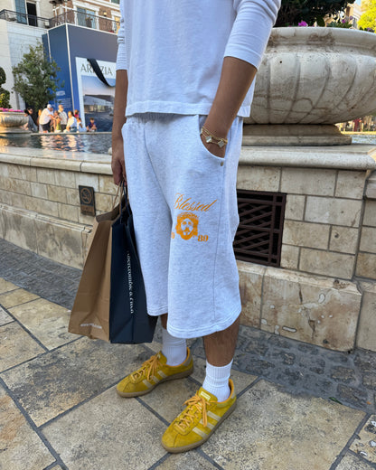 "BLESSED" SWEATSHORTS