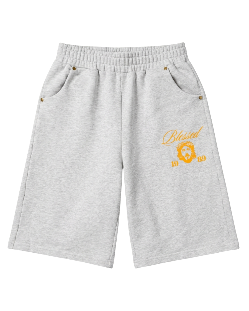 "BLESSED" SWEATSHORTS