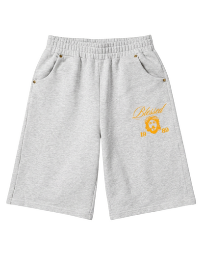 "BLESSED" SWEATSHORTS
